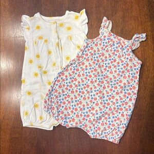 12 Month Girl Summer Romper Bundle